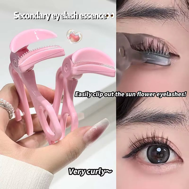 Cappuvini Eyelash Curler, Borderless Toothed Comb, Natural Curling and Eyelash Shaping Wonder, Beginner'S Wide-Angle Eyelash Cur