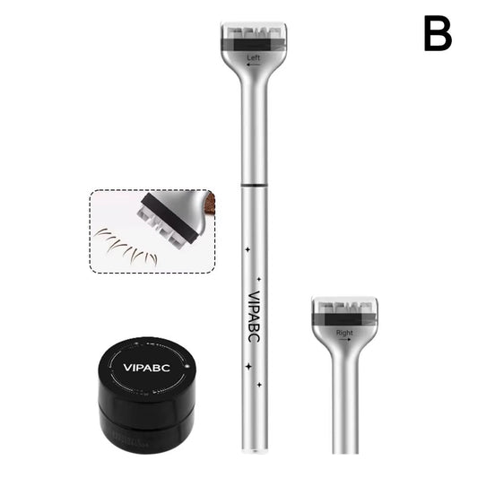 Dezone Lower Eyelashes Stamp Pen Waterproof Sweatproof Korean Makeup Cosmetics Natural-Looking Eyelash 3 in 1