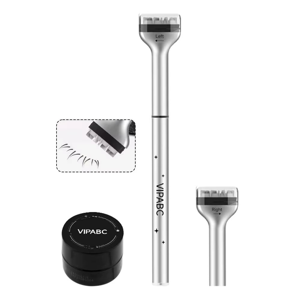 Dezone Lower Eyelashes Stamp Pen Waterproof Sweatproof Korean Makeup Cosmetics Natural-Looking Eyelash 3 in 1