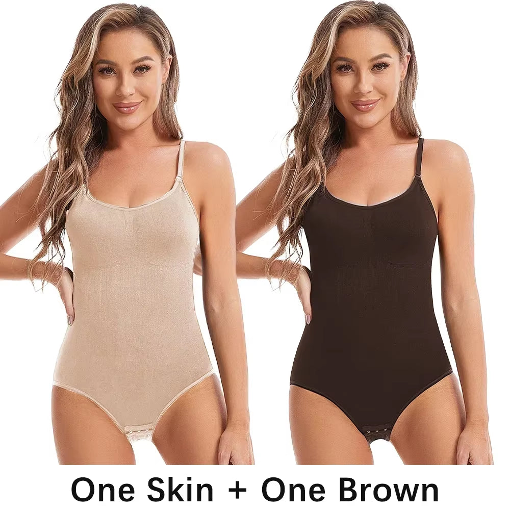 Women Slimming Shapewear Seamless Slimming Butt Lifter Full Body Shaper Smooth Out Bodysuit Open Crotch High Elastic Body Suits