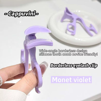 Cappuvini Eyelash Curler, Borderless Toothed Comb, Natural Curling and Eyelash Shaping Wonder, Beginner'S Wide-Angle Eyelash Cur