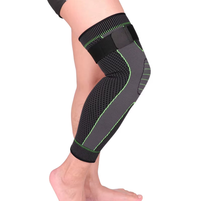 Sport Full Leg Compression Sleeves Knee Braces Support Protector for Weightlifting Arthritis Joint Pain Relief