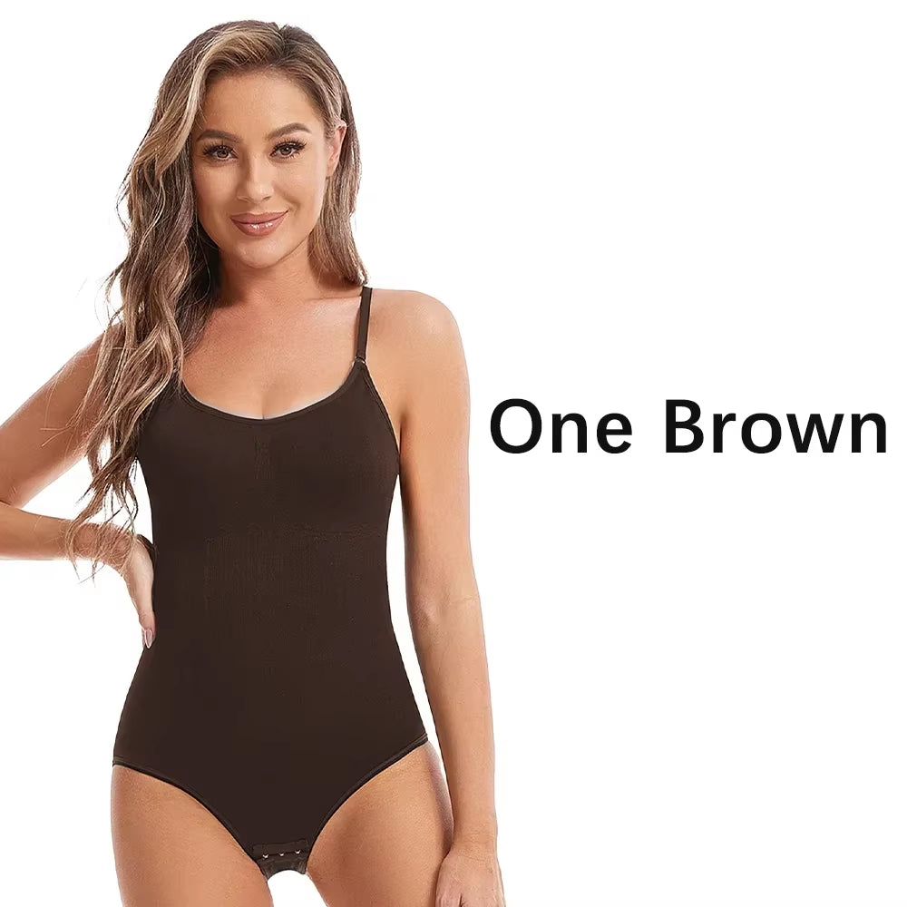 Women Slimming Shapewear Seamless Slimming Butt Lifter Full Body Shaper Smooth Out Bodysuit Open Crotch High Elastic Body Suits