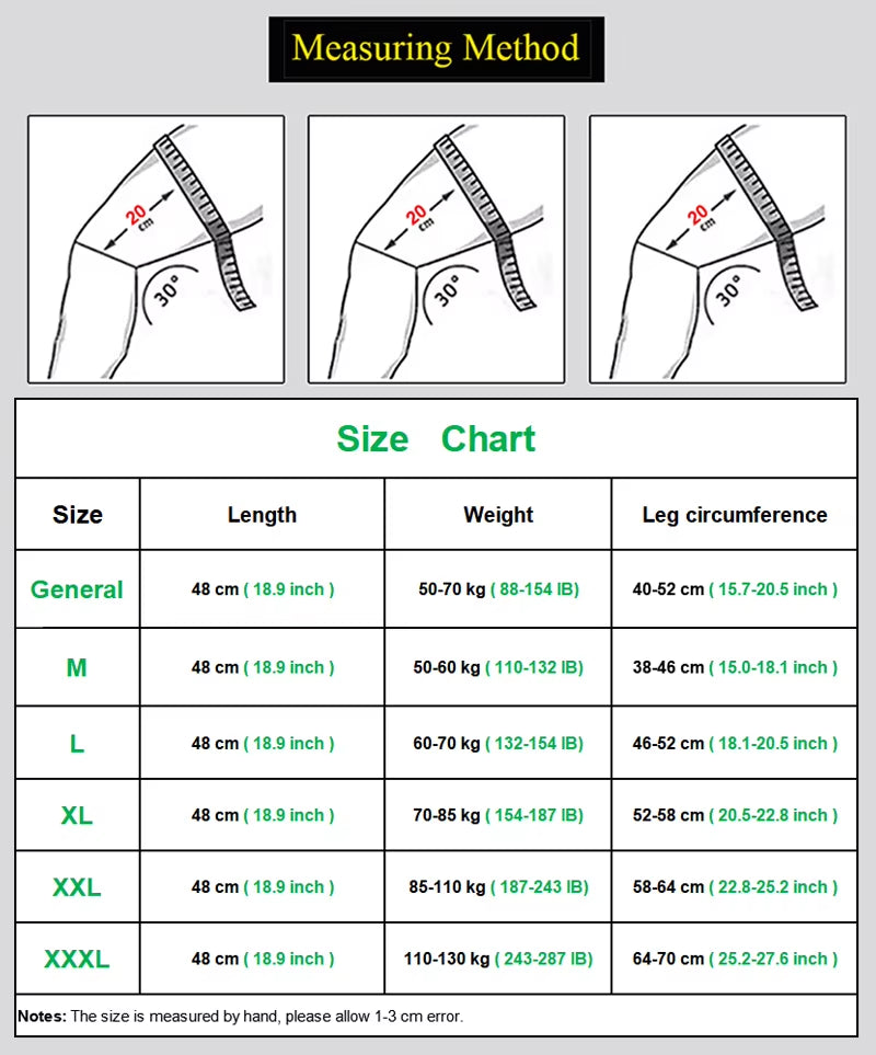 Sport Full Leg Compression Sleeves Knee Braces Support Protector for Weightlifting Arthritis Joint Pain Relief