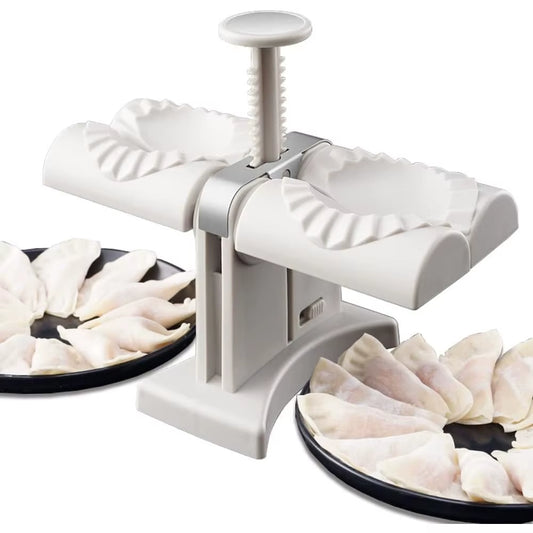 Automatic Dumpling Machine Easy to Clean Double-Head Pressing Die Pie Wonton Mold DIY Reusable Kitchen Gadget Accessories