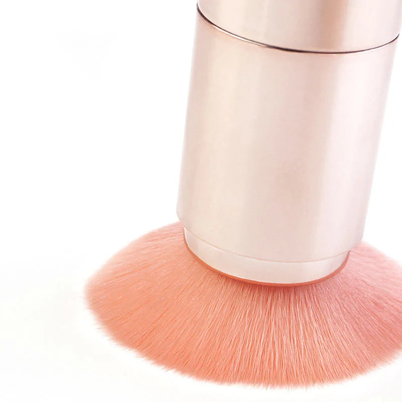 5 in 1 Portable Retractable Makeup Brushes for Foundation Eyebrow Lip Eyeshadow Loose Powder Cosmetic Set Makeup Brush Tools