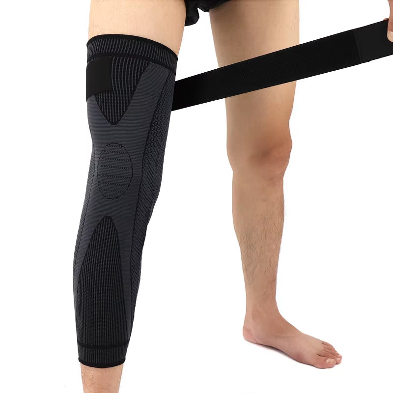 Sport Full Leg Compression Sleeves Knee Braces Support Protector for Weightlifting Arthritis Joint Pain Relief