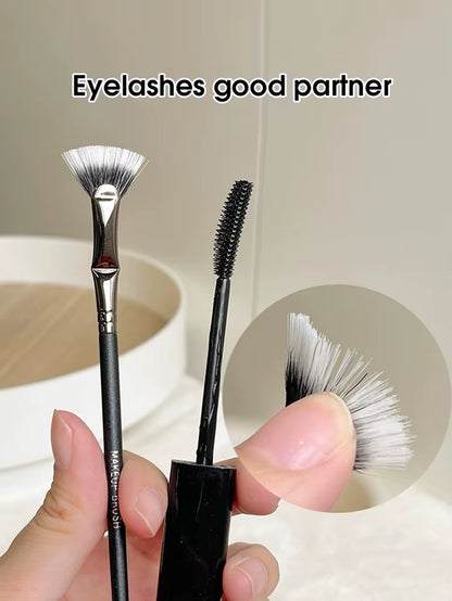 Folding Fan Mascara Brush Soft Hair Flat Head Urgent Brush Root Clear Lower Mascara Brush